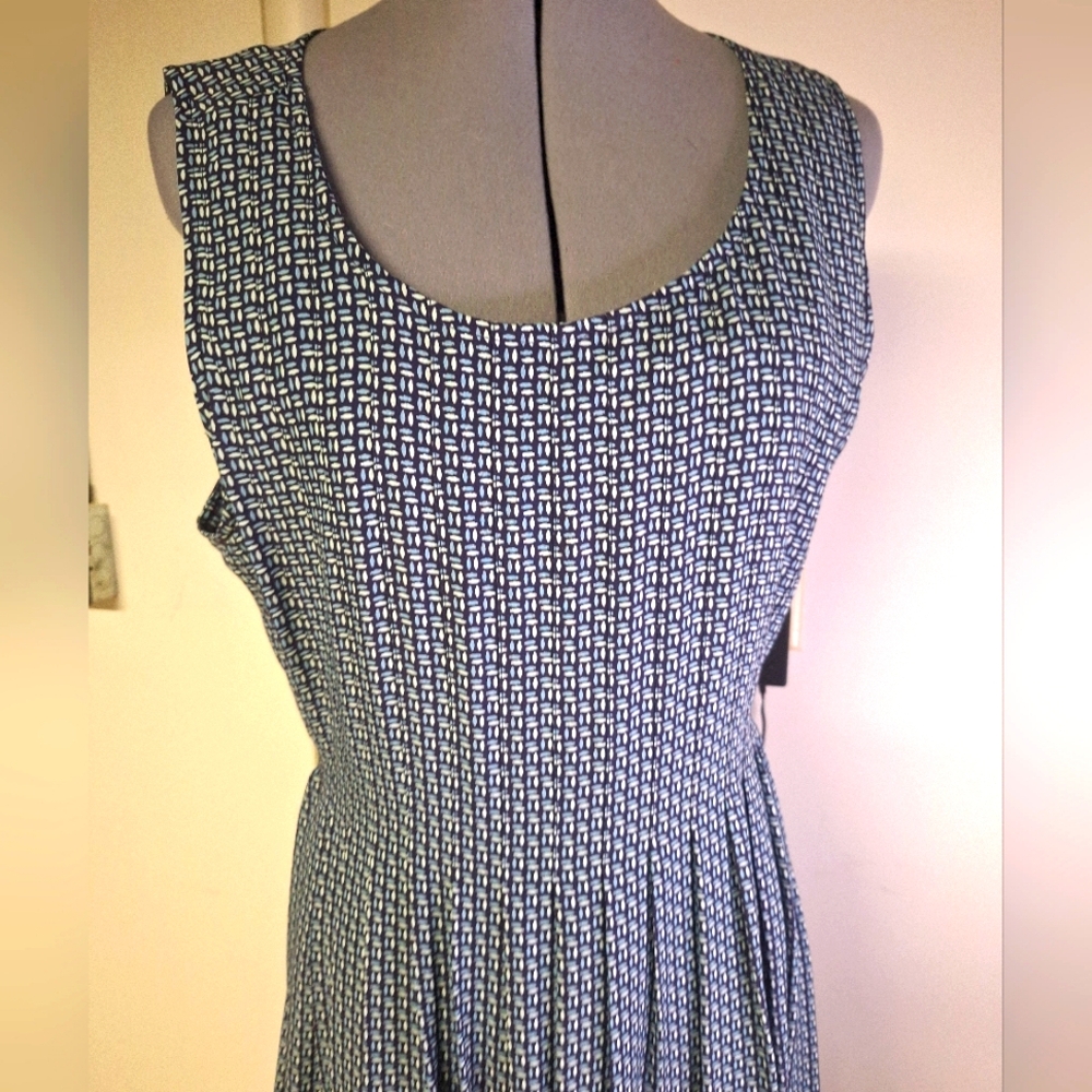 Gap Dress Blue & Black Midi Dress Size X L